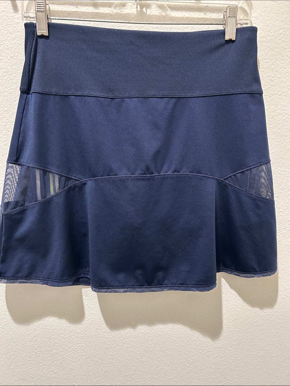 Lucky In Love Navy Mesh-Panel Skorts
